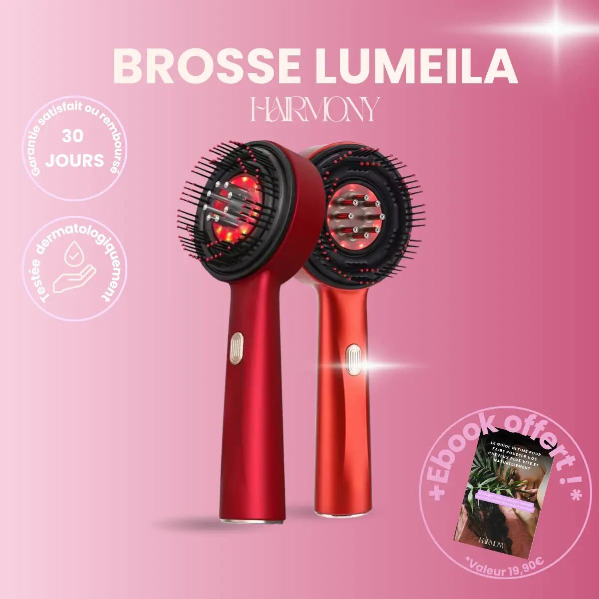 Brosse massante Lumeila™ Hairmony