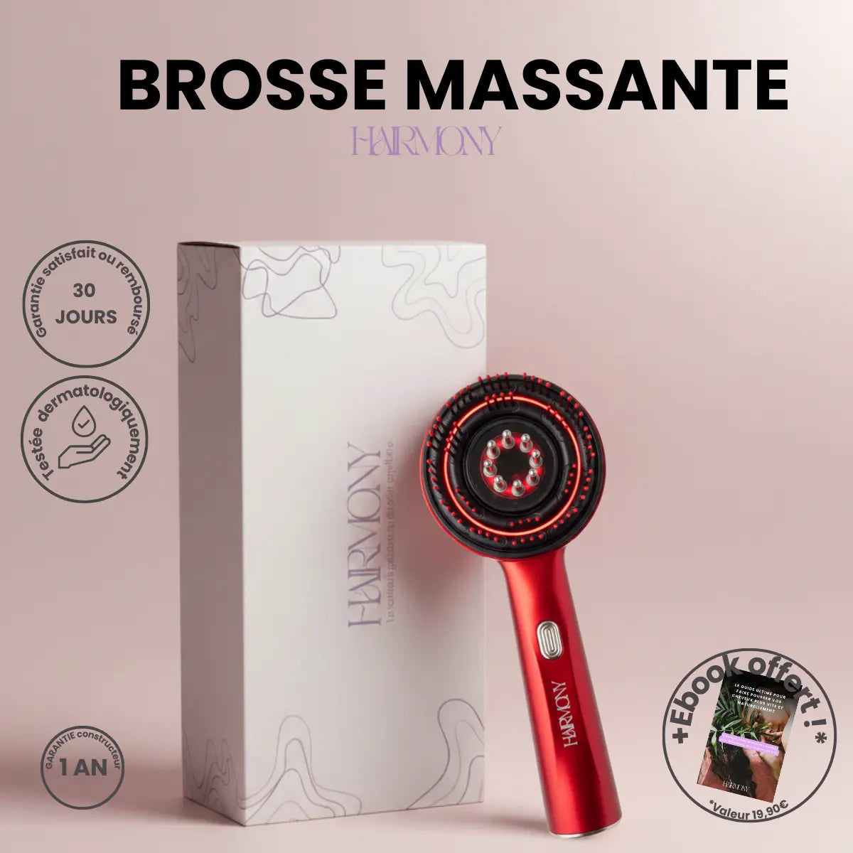 Brosse massante Lumeila Hairmony