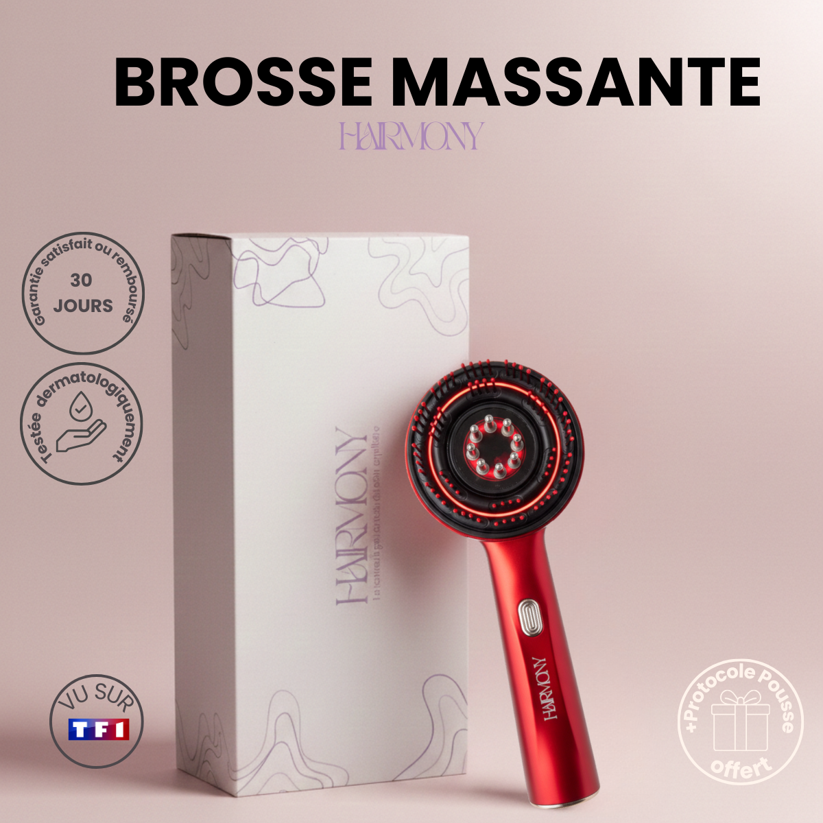 Brosse Massante Lumeila™ Hairmony