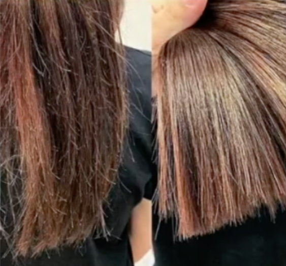 Avant après fourches Hairmony