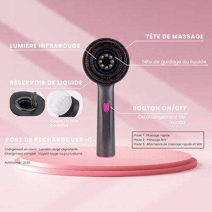 Brosse massante Lumeila™ Hairmony