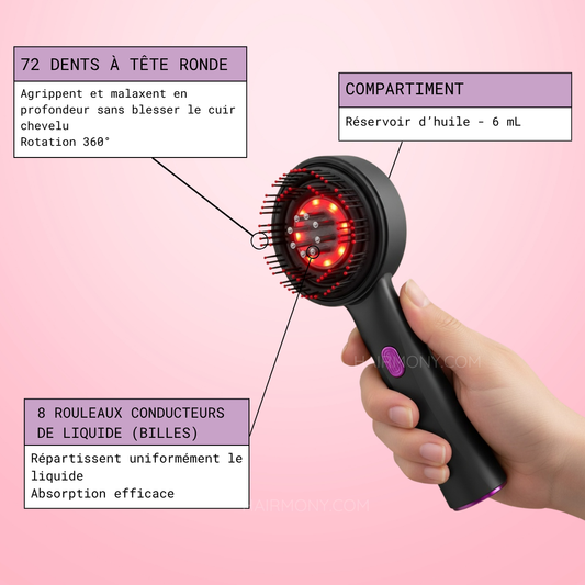 Brosse massante Lumeila™ Hairmony