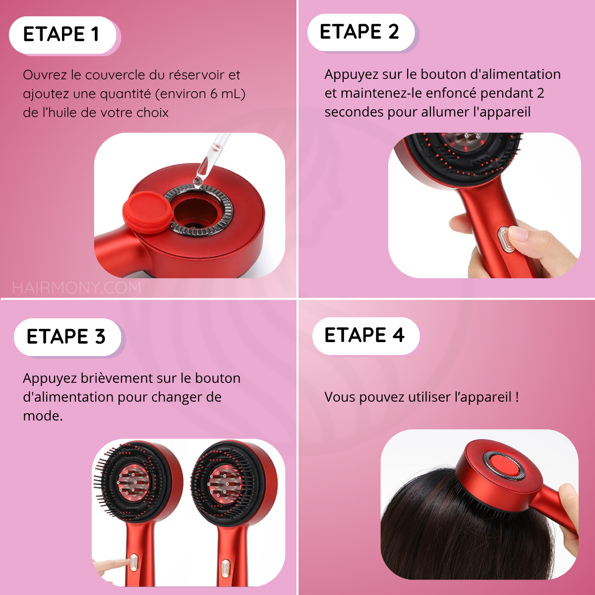 Brosse massante Lumeila™ Hairmony