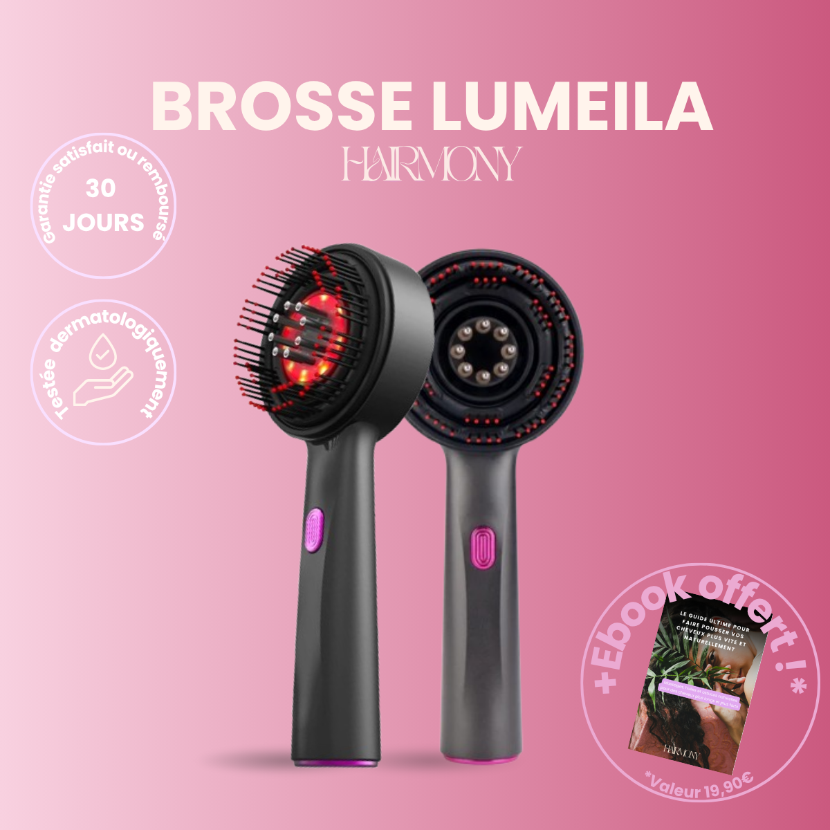 Brosse massante Lumeila™ Hairmony